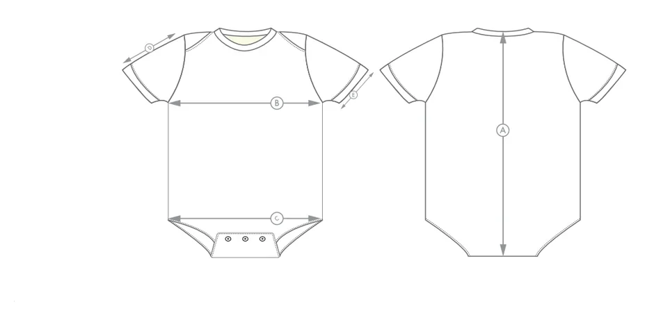 Baby Baseball Uniform measurement reference